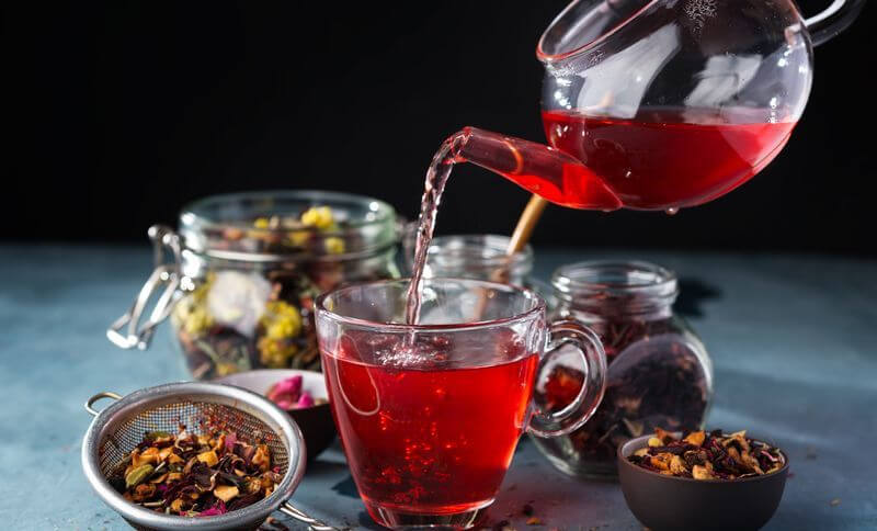 The Red tea is good for health.